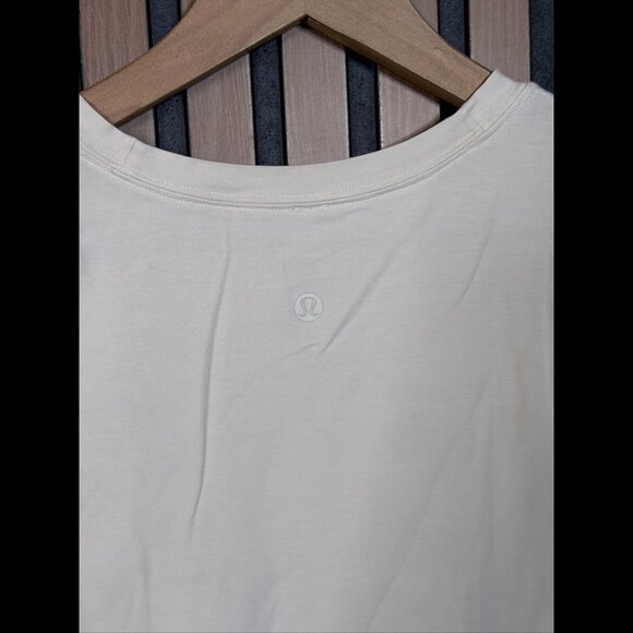 Lululemon Shirt S / M Adults Ivory Short Sleeve Casual Tee - Picture 7 of 7